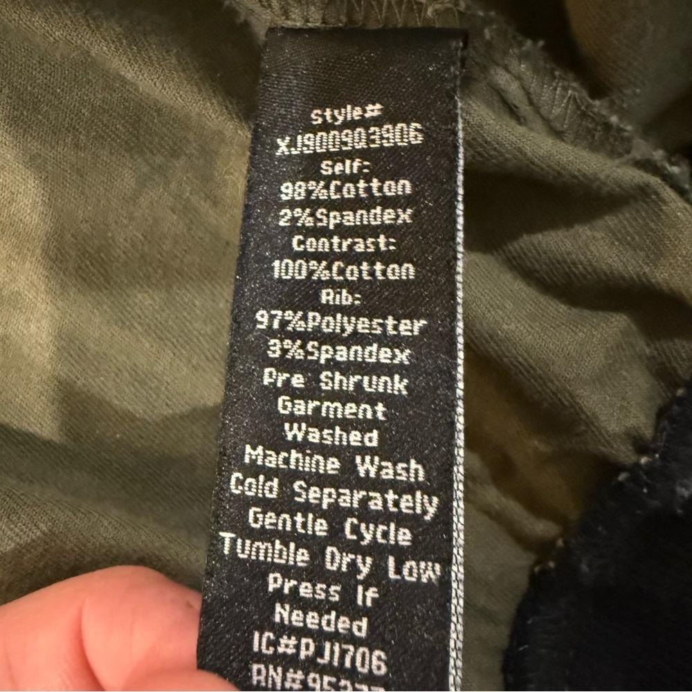 Sanctuary Military Style Camo Bomber Full Zip Jacket Women’s Medium Army Green - Picture 7 of 8